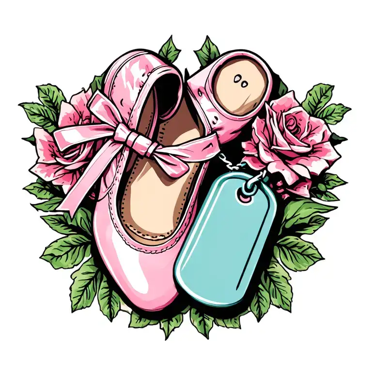 Ballet Shoes And Dog Tags