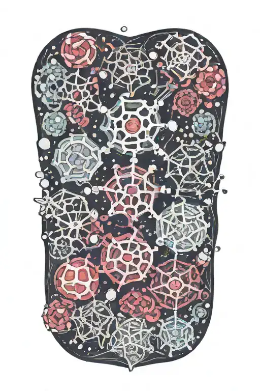 Molecules Of Salt Looking Like A Spreadiong Virus Spreading