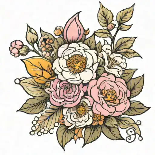 January Birth Flower Bouquet