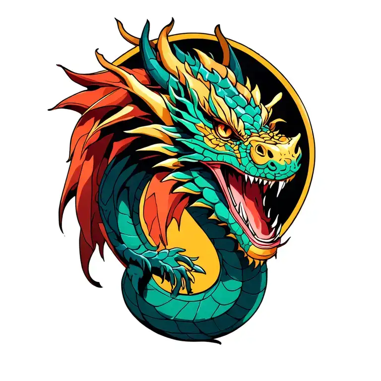 Dragon Emerging Representing Imagination