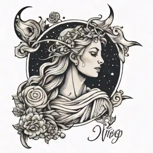 Virgo Sky Filled With Constellations