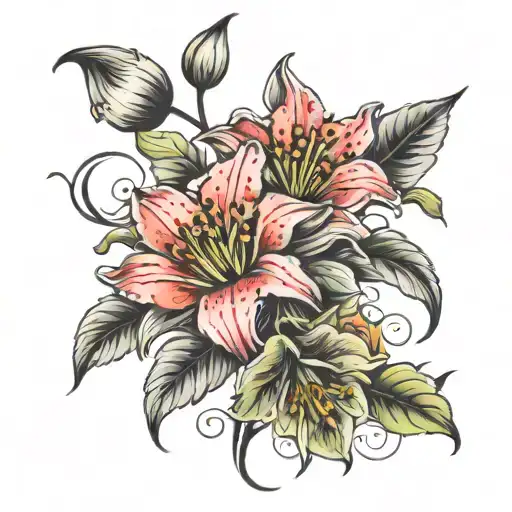 Lily And Poppy Flowers