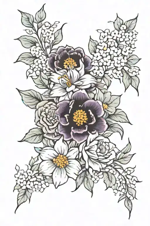 Birth Flower Bouquet