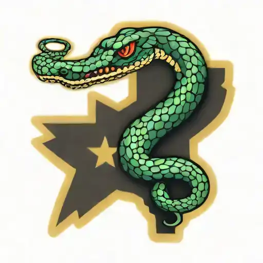 Texas Shaped Snake Wrapped