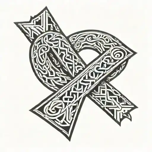 Norse Runes Carved Into Skin