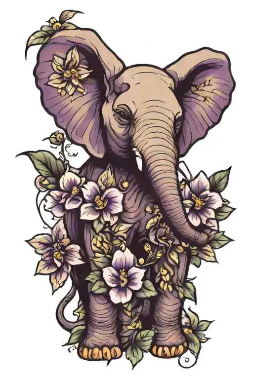 Elephant Purpleflowers