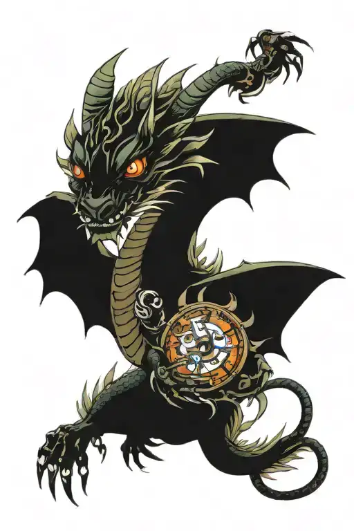 Dragon Clutching Fairy