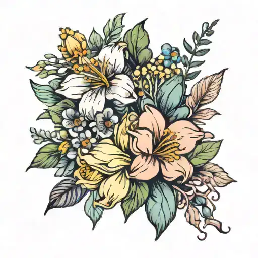 Birth Flower Bouquet