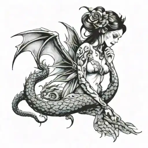 Fairy Clutching Dragon