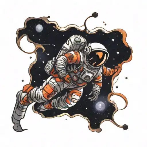 Astronaut Floating