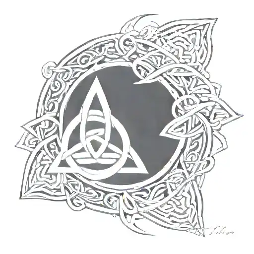 Triquetra Arm Band With Colorado School Of Mines Connected