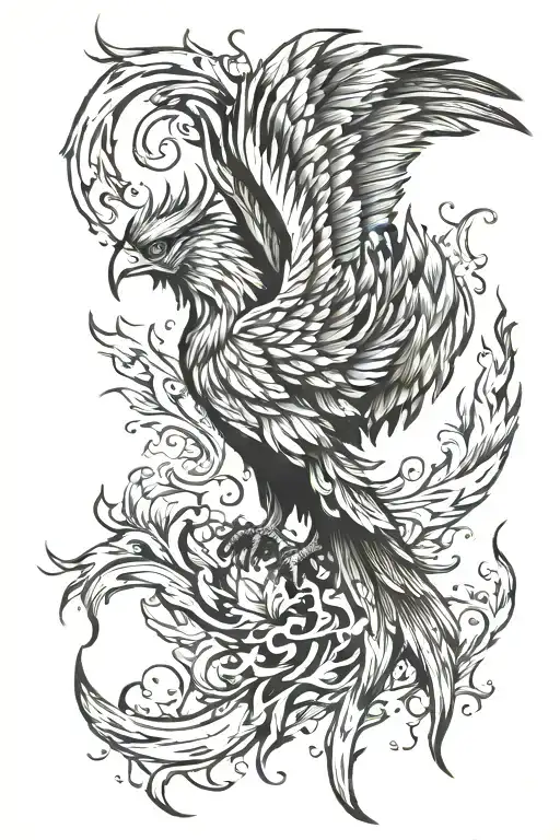 Phoenix Rising From The Ashes