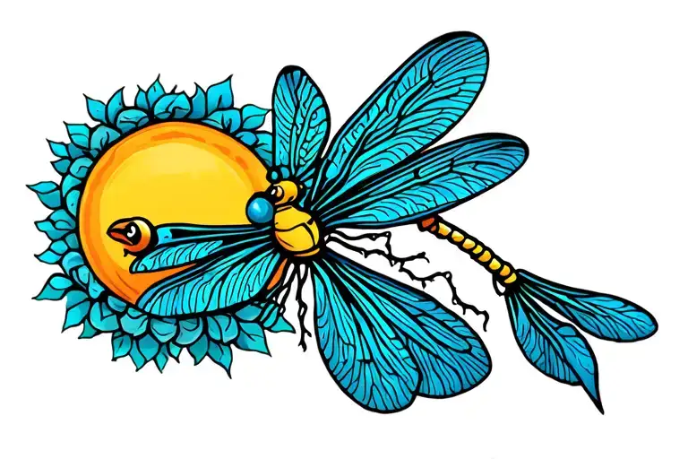 Dragonfly & Sun Shining