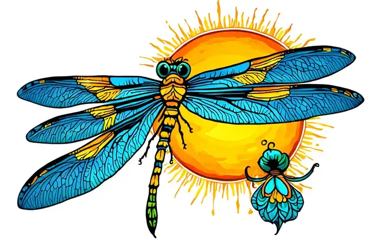 Dragonfly & Sun Shining