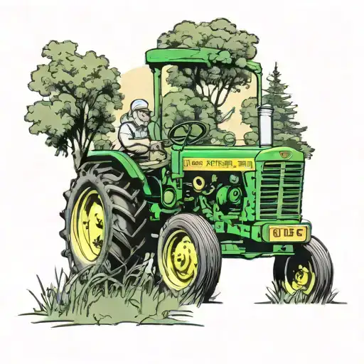 Rest In Peace Grandpa John Deer Tractor Driving