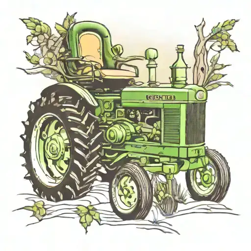 Rest In Peace Grandpa John Deer Tractor Driving