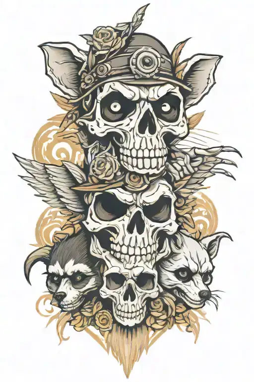 Skull And Racons