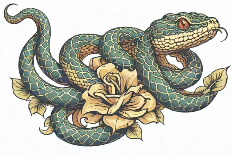 Create An Image Of A Snake Swallowing Its Tail In An Infinity Shape With Shading