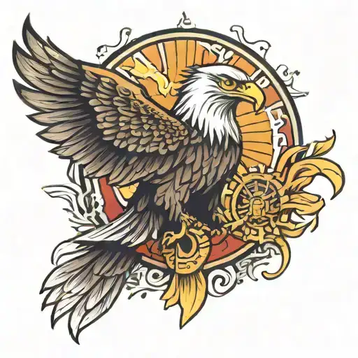 Eagle And Sun