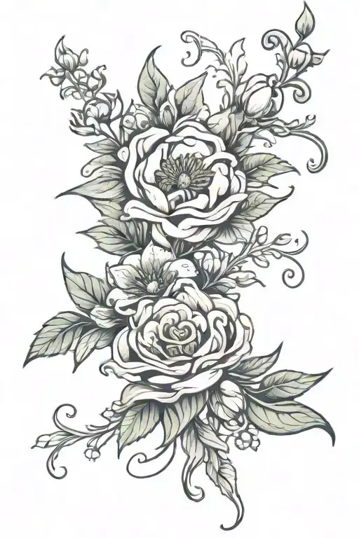 Birth Flowers Intertwined