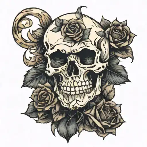 Skull And Roses