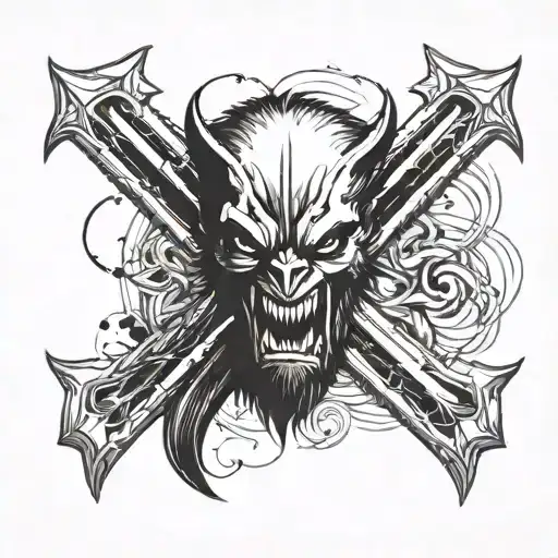 An X Symbol Made By Wolverine Claws