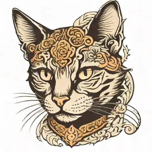 Cat Head Piece Of It