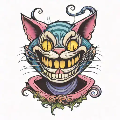 Original Cheshire Cat With New Cheshire Cat