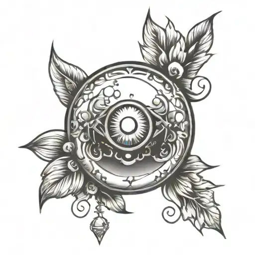 Spiritual Tattoo With A Crystal Ball