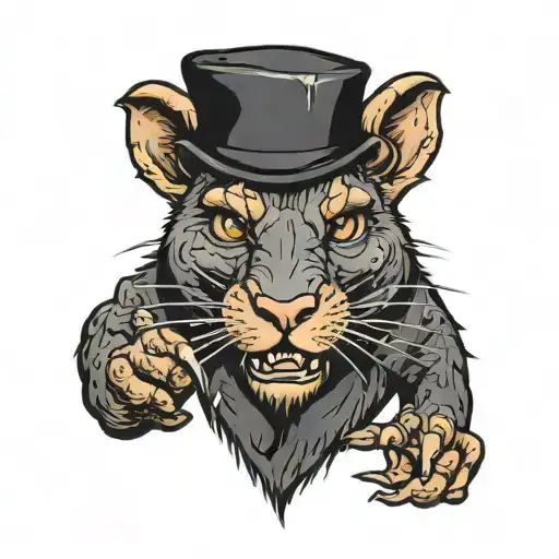 All Black River Rat That Also Says River Rat