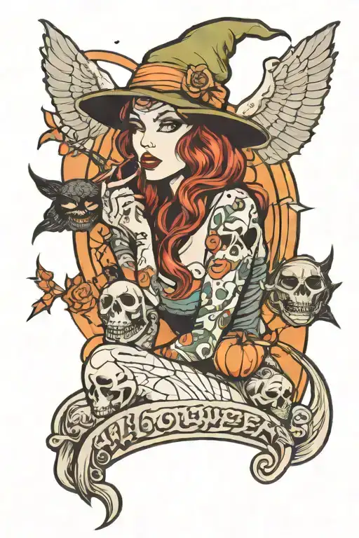 Halloween Pin Up Girl