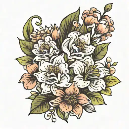 Birth Flower Bouquet