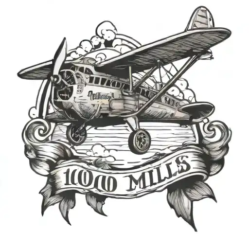 A Plane With The Words 1000 Miles Seems Pretty Far