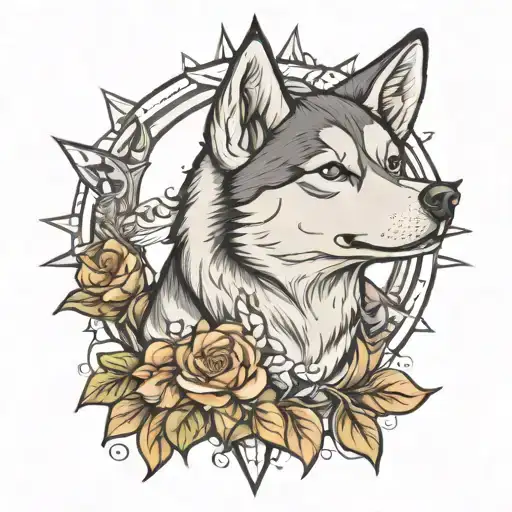 Siberian Husky Sun Sagitarius