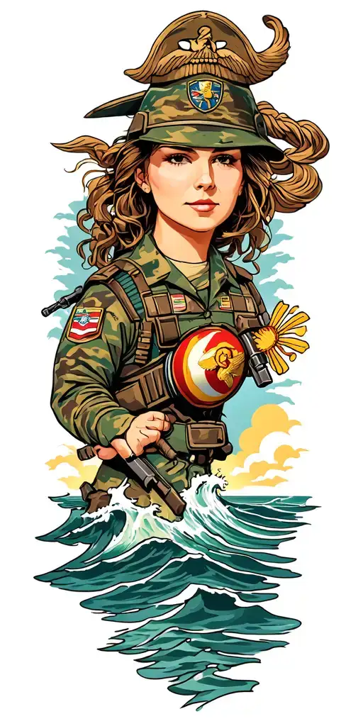 Marine Corps Ocean Scene