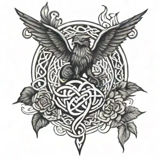 Trew Of Life With Celtic Symbols