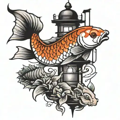 Light Tower Koi Fish
