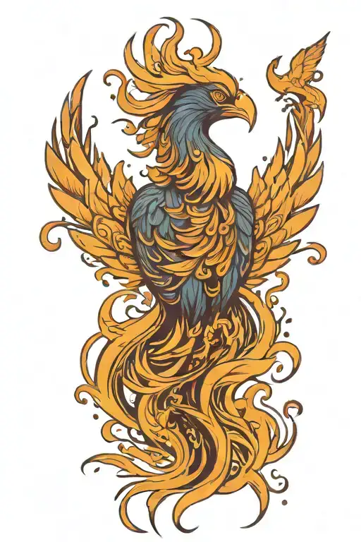 A Phoenix Rising From The Ashes Symbolizing Resilience And Overcoming Challenges