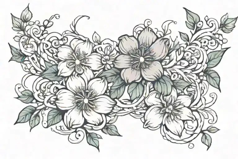 Birth Flowers Intertwined