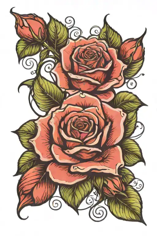 Rose With The Name Daphne As The Stem