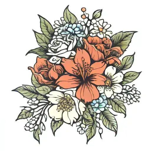 Birth Flower Bouquet