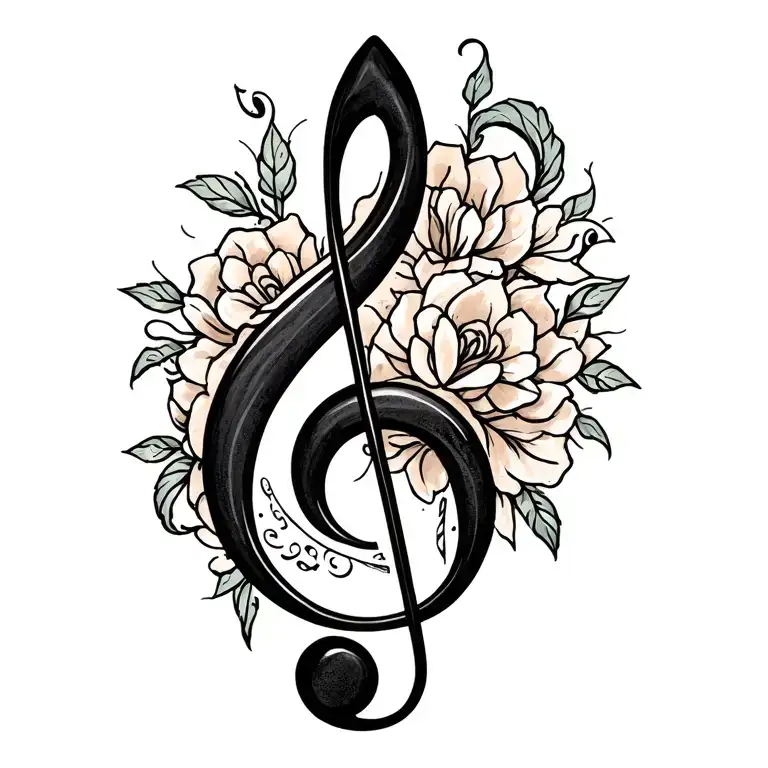 Treble Clef Intertwined