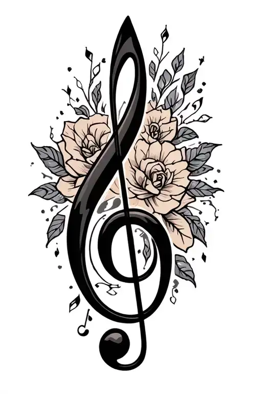 Treble Clef Intertwined