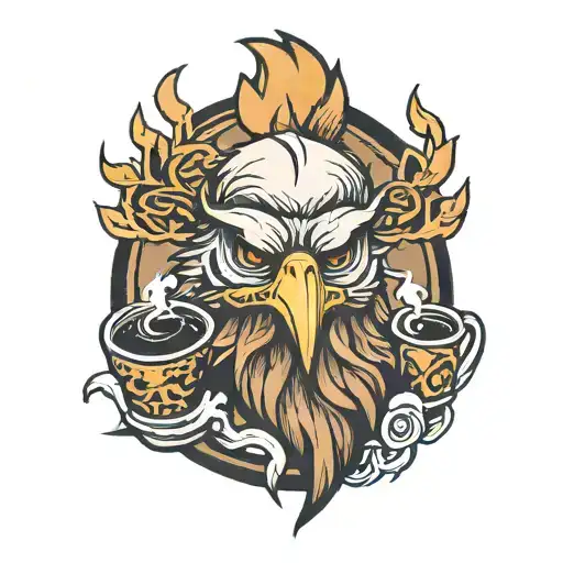 Coffee Beard Lightning Eagle