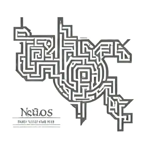 Simple Black And White Maze