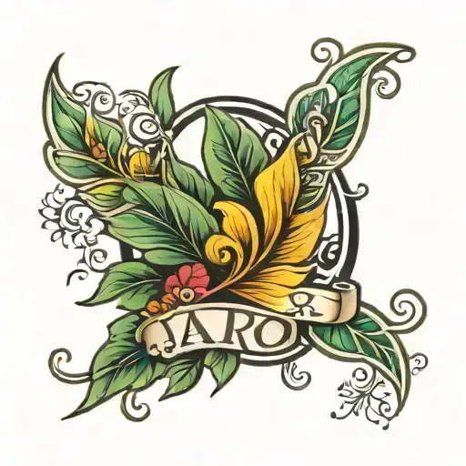 Name 'Jairo' With A Single Leaf To The Side