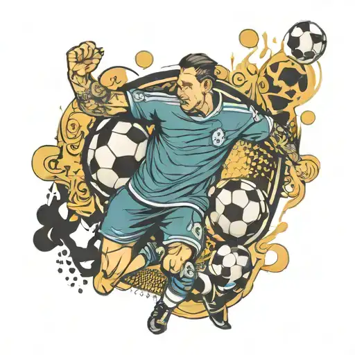 Soccer Pattern Fading Out