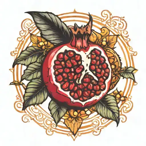 Pomegranate With Bat