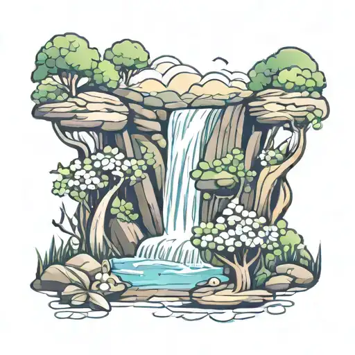 Waterfall And Has Name Aayush