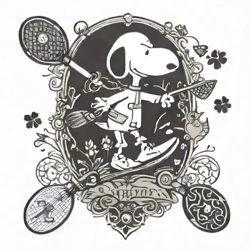 Snoopy Discgolf Sup Board Badminton